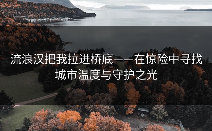 流浪汉把我拉进桥底——在惊险中寻找城市温度与守护之光
