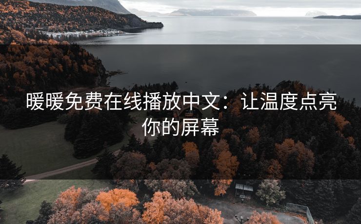 暖暖免费在线播放中文：让温度点亮你的屏幕